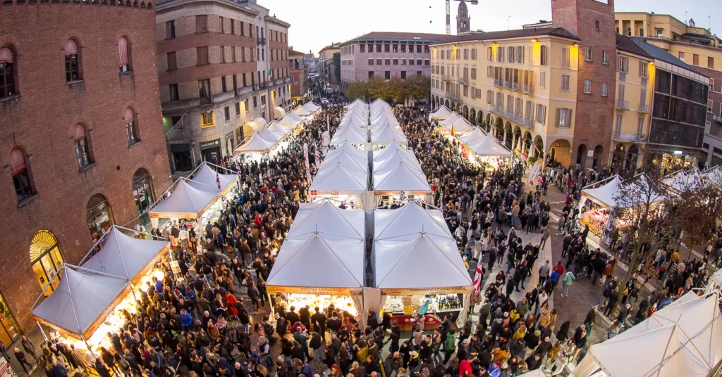 Festa del Torrone di Cremona, vista dall'alto