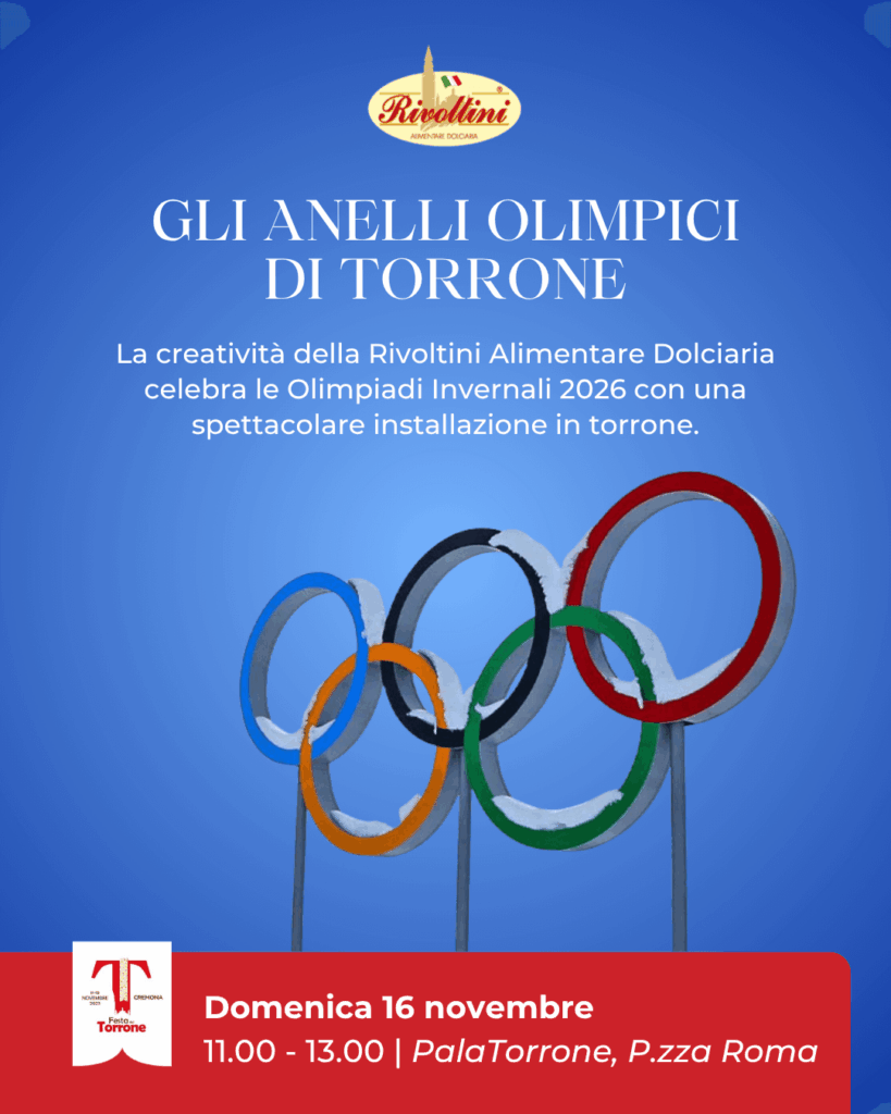 Evento della Festa del Torrone 2025 - I cerchi olimpici di torrone